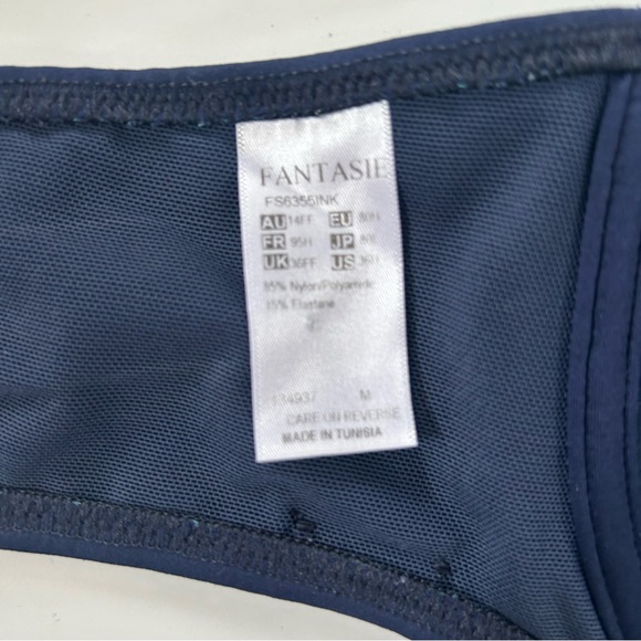Fantasie Ottawa Wrap Full Cup Bikini Top Ink Navy 36FF (EU)/ 36H (US) - Picture 11 of 13